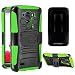 LG G3 Vigor Case, CASEFORMERS Duo Armor for LG G3 Vigor Combo Case with Stand and Holster - Green (Compatible with LG G3 Vigor, G3 Mini Version Only)