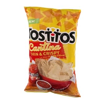 Tostitos cantina thin&crispy tortilla chips 9oz plastic bag (028400116886)