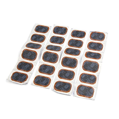 Click Here to See More Images uxcell 34mm x 52mm Vehicle Car Repair Tire Tyre Puncture Patches Patch Tool 24 Pcs