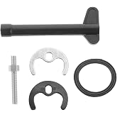 ZYAMY 1 Set Stainless Steel Single Hole Faucet Installation Kit Horseshoe Piece Fasteners Kitchen Faucet Cartridge Anti Loosening Kit for Fixing Drip Faucets Fixing Bathroom Sink Leaks
