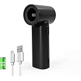 Portable Handheld Turbo Fan, 5 Gear Wind, LED Display, 4500mAh USB Rechargeable Hand Held Personal Fan, 15H Max Cooling Time, Suitable for Travel/Camping/Outdoor/Music Festival Summer Pocket Mini Fans