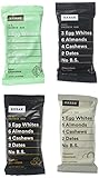 RxBar Real Food Protein Bars Chocolate Sampler (4 Pack). Chocolate Sea Salt, Chocolate Coconut, Chocolate Coffee, Chocolate Mint.