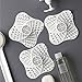 Shower Drain Hair Trap with Stickers, Hair Catcher Shower Drain, Silicone Drain Hair Catcher … (3 PACK, White)