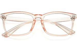 COASION Clear Glasses for Women Men Square Frame Fake Non-prescription Eyeglasses