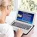 AICHESON Laptop Cooling Pad 15.6 Inch Portable Notebook Cooler, 4 Fans Blue Lights 1000RPM, S026