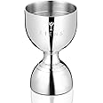 Etens Jigger for Bartending | Bar Cocktail Measuring Jigger 2 oz 1 oz | Shot Measure Jigger with Measurements Inside | Double Chaser Bell Jiggers | Drink Measure Alcohol | Bartender Tools