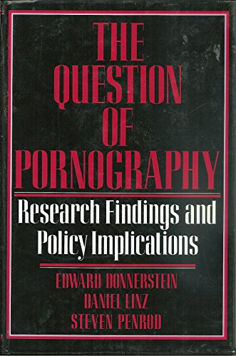 The Question of Pornography: Research Findings and Policy Implications
