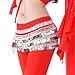 BellyLady Multi-Row Silver Coin Belly Dance Hip Scarf, Belly Dance Outfit