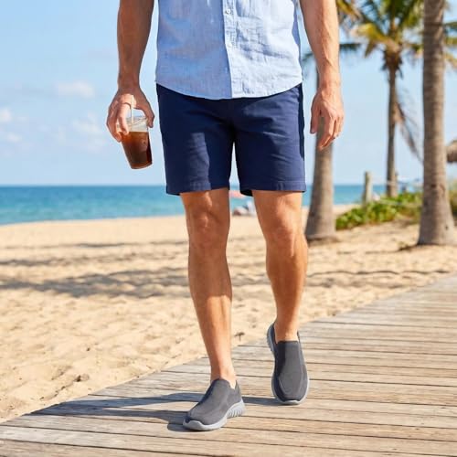 konhill Men's Breathable Mesh Sneakers - Ultra Comfortable and Lightweight with Flexible Sole for Continuous Daily