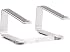 Support Ordinateur Portable BoYata - Compatible MacBook 10-14 Pouces, Design Aluminium Multi-Angle Avec Refroidissement (Argent)