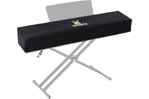 Zreephy Piano Keyboard Dust Cover with Music Stand Opening of Zipper Design, Dust Proof Cover Compatible for Yamaha DGX670 88-Key Digital Piano Keyboard KBP Series Keyboards
