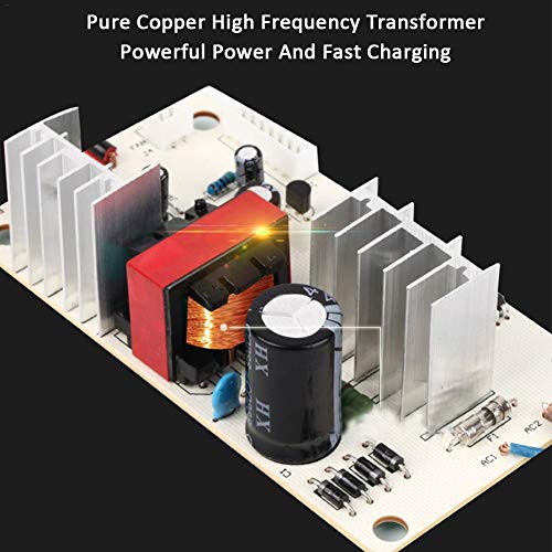 Labyrinen 12V 6A Motorcycle Automotive Battery Charger Maintainer with Intelligent Digital Display, Fully Intelligent Universal Repair Type Lead Acid Storage Charger