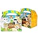 Zoo Animal & Safari Party Supplies and Favors: 12 Treat Boxes, 12 Animal Masks, 144 Tattoos, 12 Paddle Balls, 12 Make Zoo Stickers, 12 Notebooks, 100 Stickers, 24 Stampers, 1 Zoo Animal Tablecloth