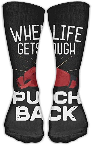 Men Women Novelty Boxing Classic High Sock Athletic Crew Stocking Unisex