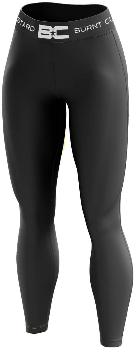 Burnt Custard Men's Original Base Layer Legs, Black