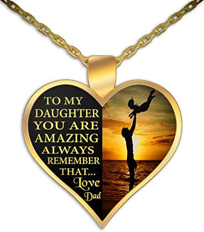 To My Daughter You Are Amazing Always Remember That Love Dad Pendent Necklace