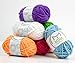 Acrylic Yarns – DK Yarn for Crochet and Knitting – 2 Crochet Hooks, 2 Plastic Needles, 4 Stich Markers, 7 Ebooks with Yarn Patterns Included – Perfect Craft Yarn | by Mira Handcrafts (Pack of 8)