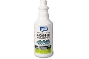 Motsenbocker's Lift Off 41103 32-Ounce Premium Spray Paint and Graffiti Remover Works on Multiple Surface Types Concrete, Vehicles, Brick, Fiberglass and More Water-Based, Pack of 1
