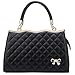 Medium Fashion Women Top Handle Handbags, Adjustable Satchel Bags for Ladies, Leather Shoulder Bag Purses Black