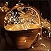 Moreplus 33ft Solar Powered String Lights 8 Modes Copper Wire Lights Indoor/Outdoor Waterproof Decorative String Lights for Patio Garden Wedding Christmas Decor (100 LED-02, Warm White)