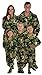SleepytimePjs Camouflage Family Matching Fleece One Piece Footed Pajamas