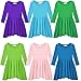 Arshiner Girls' Cotton Long Sleeve Twirly Skater Party Dress