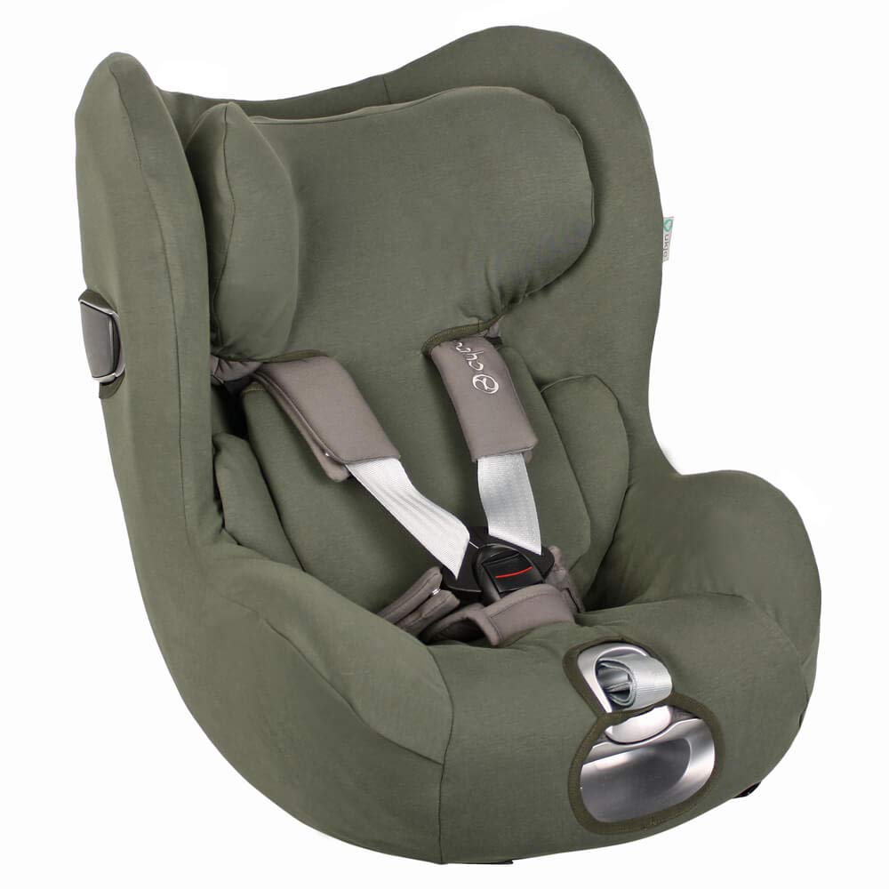 Ukje Cybex Sirona Z Cover For Baby Car Seat Dark Green Perfect Fit Organic Cotton Sweat Absorbent And Soft For Your Baby Amazon De Baby