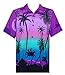 Hawaiian Shirt Mens Allover Coconut Tree Print Beach Aloha Party