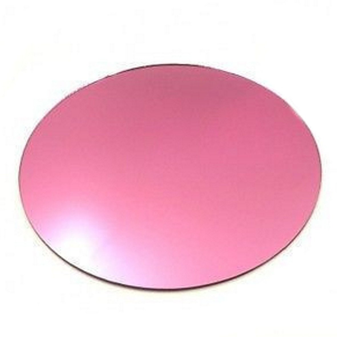Super Cool Creations 8 Round Pink Mirror Acrylic Coasters