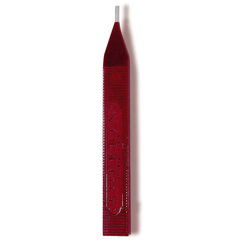 Jacques Herbin 32220T - Favorite Wick for Wax Cachet - Red Colour - 12cm - Writing - Creative Tool - Traditional Presentation - Use for Correspondance