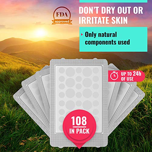 ICONIC Acne Pimple Healing Patch - Absorbing Cover, Invisible, Blemish Spot, Hydrocolloid, Skin Treatment, Facial Stickers, Two Sizes, Blends in with skin (108 Patches) - Thumbnail 5