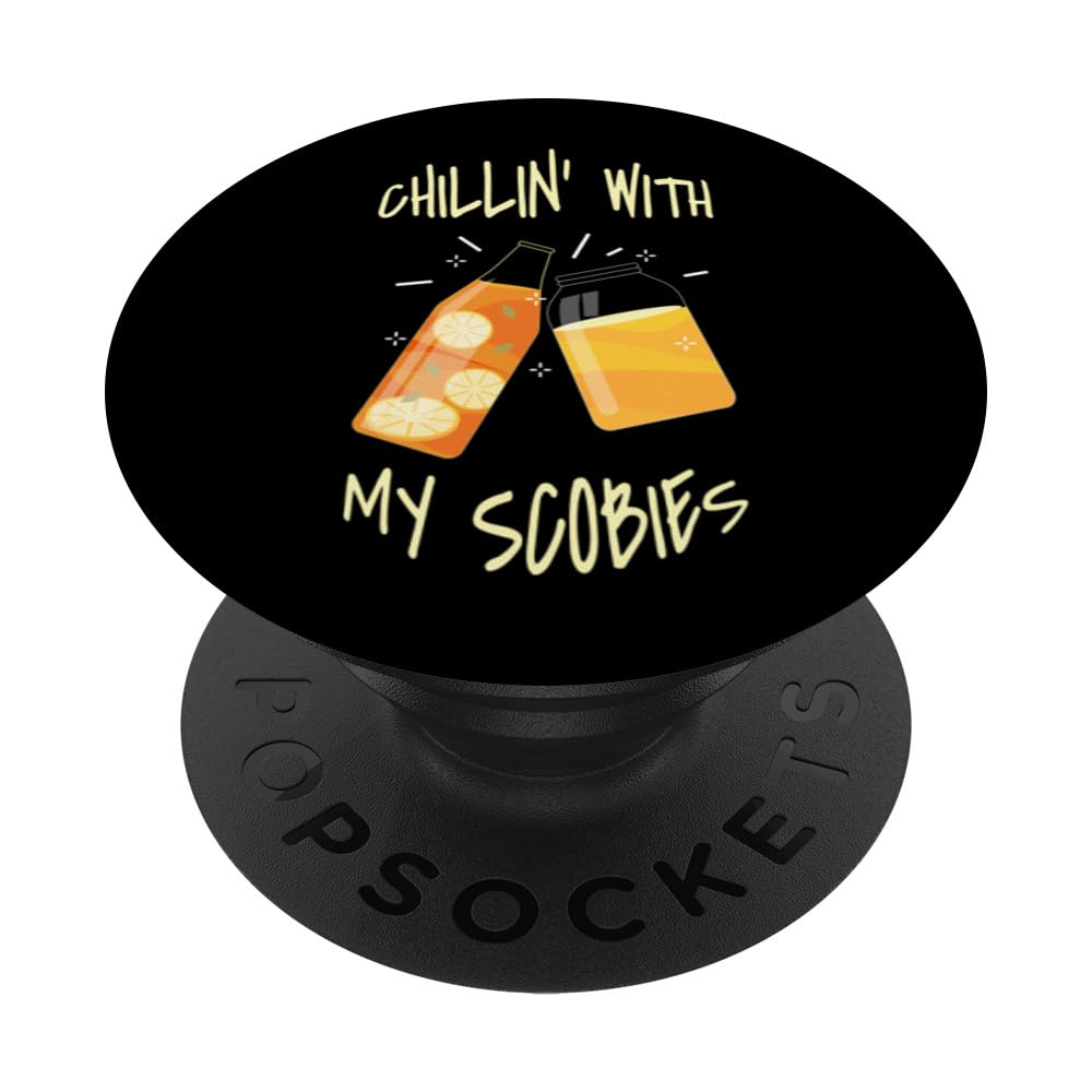 Chillin' With My Scobies I Kombucha Tea Healthy Fermentation PopSockets Swappable PopGrip