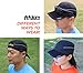 Fitdom Lightweight All Sports Cap Perfect Hat for Running, Hiking, Tennis, Golf & More Black