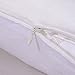 OOSILK Mulberry Silk Pillowcase with Hidden Zipper 19mm,Cotton Underside, Queen (20in * 30in) White