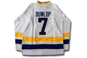 QIMEI Reggie Dunlop #7 Slap Shot Ice Hockey Jersey for Men