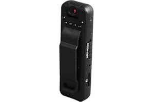 SUNGOOYUE Portable Video Recorder, HD Infrared Night Vision Power Off Storage Back Camera with 6 LED Lights, for Business Mee