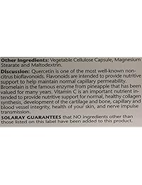 qbc Plex Quercetin Bromelain Complejo Vitamina C por Solaray – 120 Cápsulas, 076280044676, 120, 1