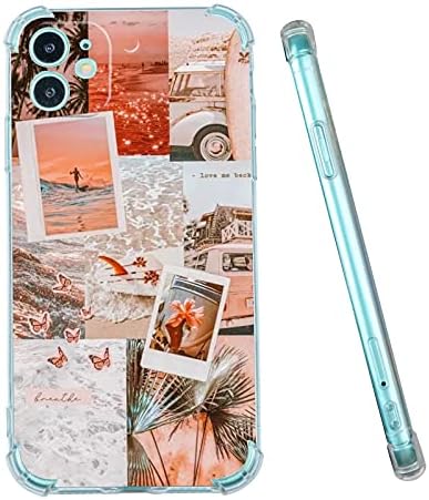 Case for iPhone XR,Vintage Vibe Aesthetic Collage Beach Sunset Summer Surfing Vacation Butterfly Flower iPhone Case for Girls Women,iPhone Case with Aesthetic Design,Soft TPU Case for Apple Case for iPhone XR,Vintage Vibe Aesthetic Collage Beach Sunset Summer Surfing Vacation Butterfly Flower iPhone Case for Girls Women,iPhone Case with Aesthetic Design,Soft TPU Case for Apple