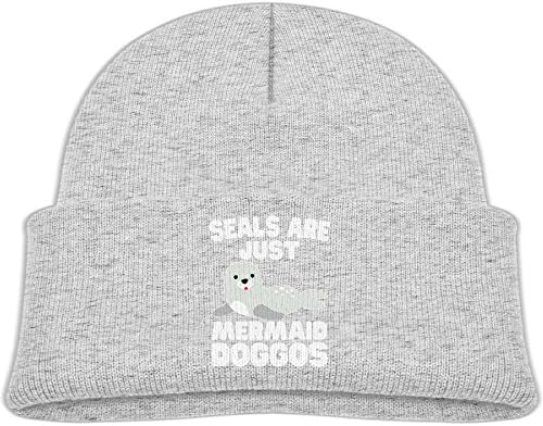 Cute Sea Lion Seal Playing Tricks Marine Sealife Centre Zoo Double Layers Knitted Hat To Keep Your Little Ones Warm Ash