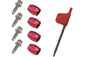 CYCEARTH 4 sets Bicycle Olive Connecting Insert Oil Fitting Kit for Avid Sram Bike Hydraulic Disc StealthamaJig Brake Hose STEALTH-A-MAJIG Quick Install