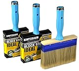 3 Piece (4,5,6inch) Heavy Duty Professional Stain Brush, Paint Brush,Paint Brushes, Double Thick 1.2 inch,Fence Brush,Paint Brush for Walls,Painters Paint Brush,Tool Set,Home Repair Tools,Tool kit