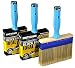 3 Piece (4,5,6inch) Heavy Duty Professional Stain Brush, Paint Brush,Paint Brushes, Double Thick 1.2 inch,Fence Brush,Paint Brush for Walls,Painters Paint Brush,Tool Set,Home Repair Tools,Tool kit