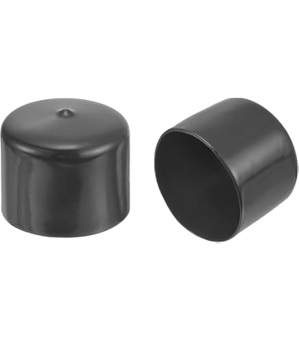 Prescott Plastics 4 Pack 2 Inch Round Black Vinyl End | Desertcart INDIA