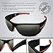 BLUPOND Motorcycle Glasses for Men Women - Polarized Sports Sunglasses for Riding Cycling - UV400 Protection - Chopper