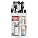 Jerrybox 360 Degree Rotation Makeup Organizer Adjustable Multi-Function Cosmetic Storage Box, Large Capacity, Fits Toner, Creams, Makeup Brushes, Lipsticks and More