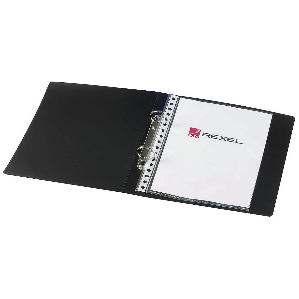 Rexel Budget A5 25mm 2-Rings Polypropylene Ring Binder - Black