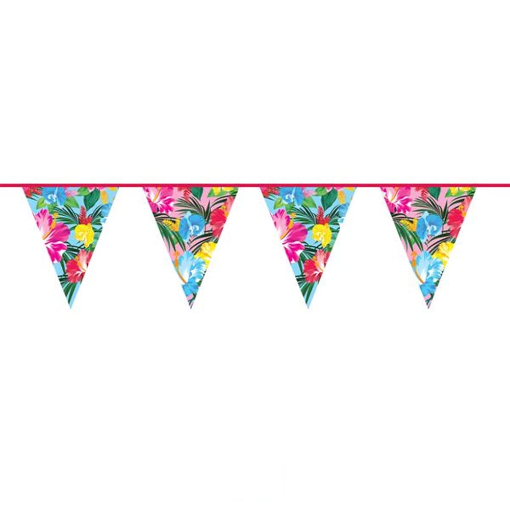 Folat - Tropical Flowers Bunting Garland - 10 m