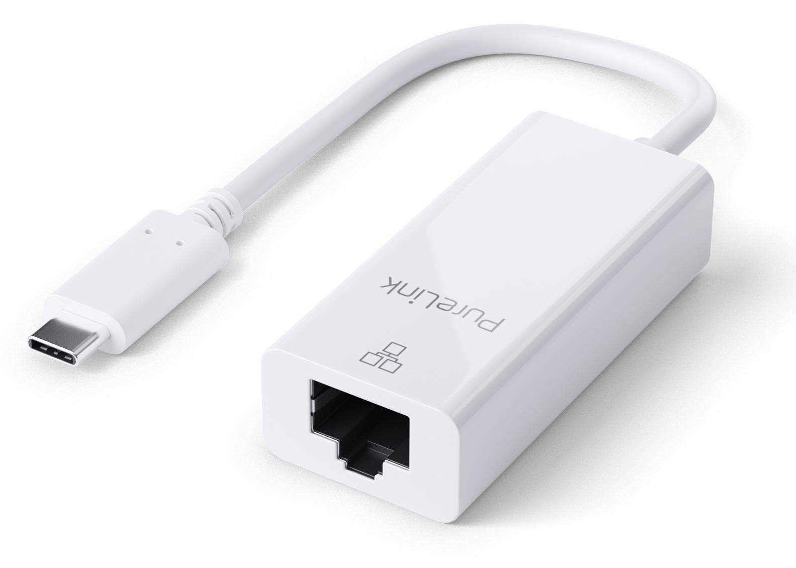 PureLink USB-C to Ethernet Adaptor White