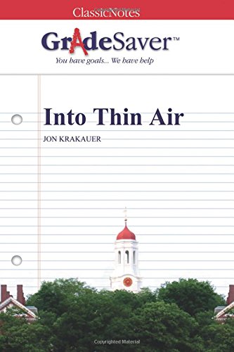 Gradesaver (tm) classicnotes: into thin air