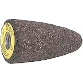 PLESIU Norton 1-3/4" Grinding Cone, 3" Thickness, Aluminum Oxide, 24 Grit, 5/8-11 Arbor Size